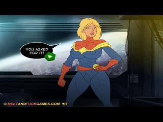 erotic flash game by meet and fuck captain marvass adult only forbidden for teen