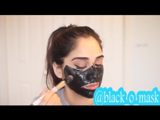 black mask against acne and blackheads