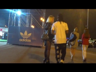 russian girl with a black guy in moscow